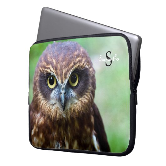 Eule-Notebook-Hülle 15" Laptopschutzhülle (Vorderseite Links)