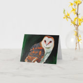 Eule notecard karte (Gelbe Blume)