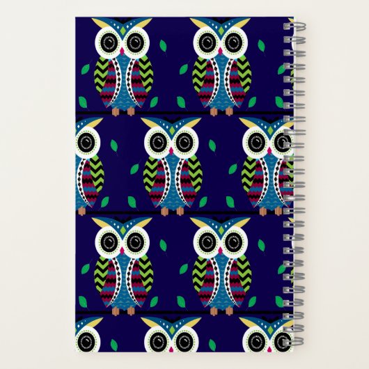 Eule Notizblock (Rückseite)