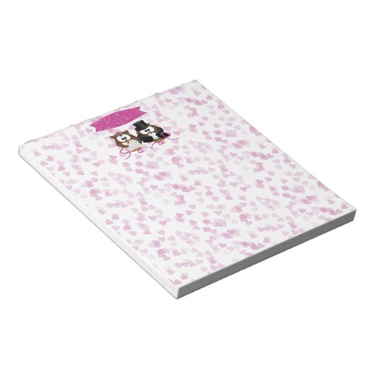 Eule Notizblock (angewinkelt)