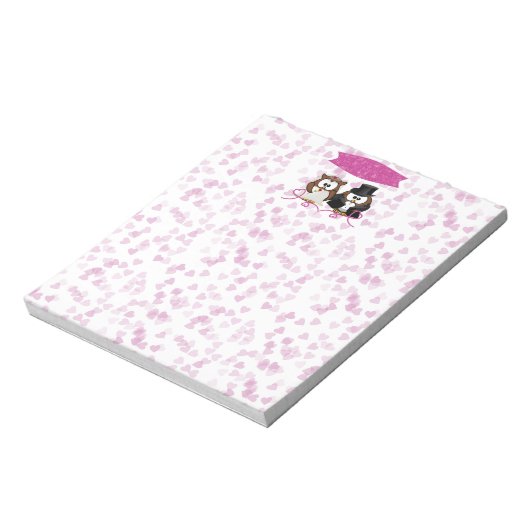 Eule Notizblock (Rotiert)