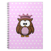 Eule Notizblock (Vorderseite)