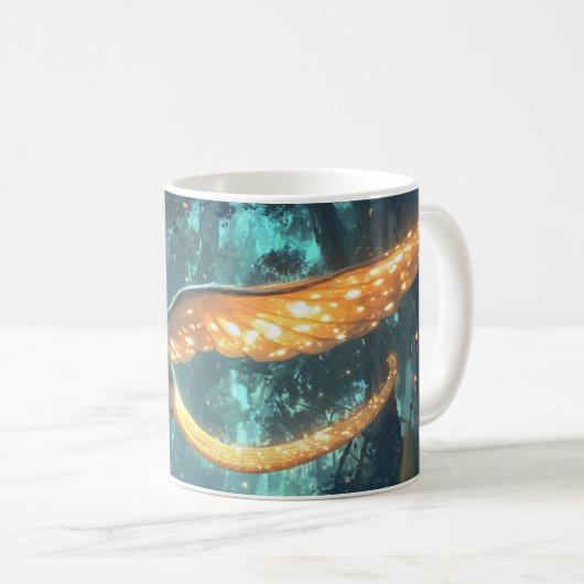 Eule oder Fledermaus Kaffeetasse (VorderseiteRechts)