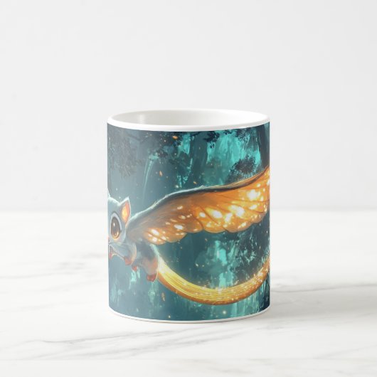 Eule oder Fledermaus Kaffeetasse (Mittel)