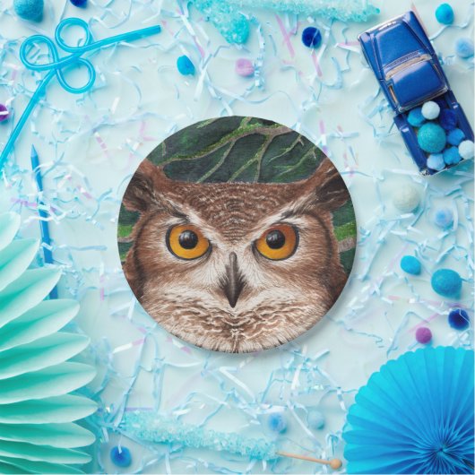 Eule Pappteller (Party)