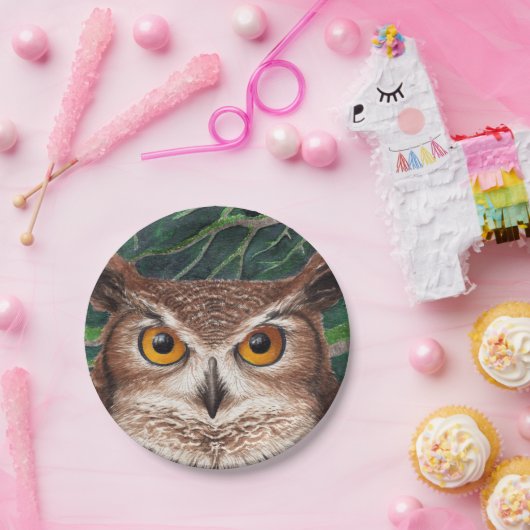 Eule Pappteller (Party)