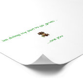 Eule-Plakat Poster (Ecke)