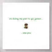 Eule-Plakat Poster (Vorne)