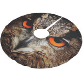 Eule Polyester Weihnachtsbaumdecke (Schrägansicht)