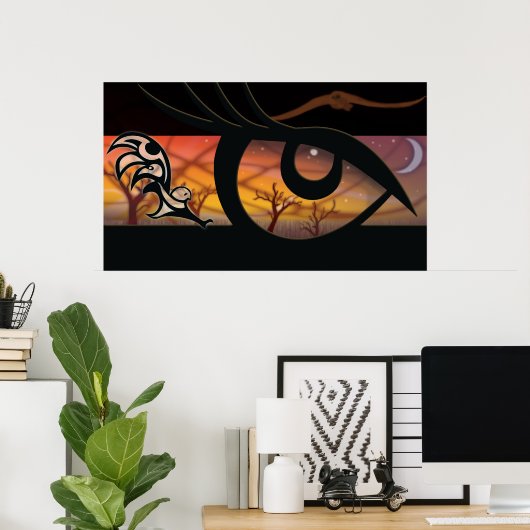 Eule Poster (Heimbüro)