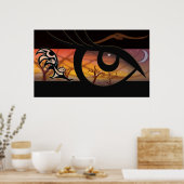 Eule Poster (Küche)