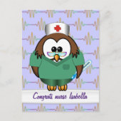 Eule Postkarte (Vorderseite)