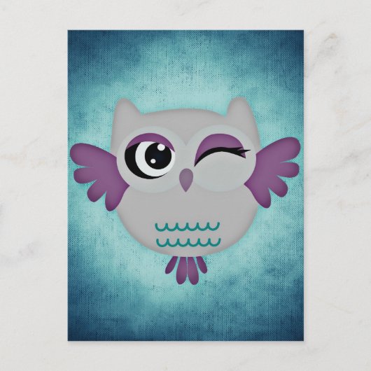 eule postkarte (Vorderseite)