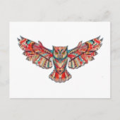 Eule Postkarte (Vorderseite)