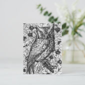 Eule Postkarte (Stehend Vorderseite)