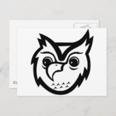 Eule Postkarte (Vorne/Hinten)
