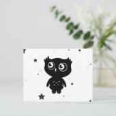 Eule Postkarte (Stehend Vorderseite)