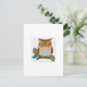 Eule-Postkarte Postkarte (Stehend Vorderseite)