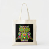 Eule psychedelische Popart Tasche (Vorne)