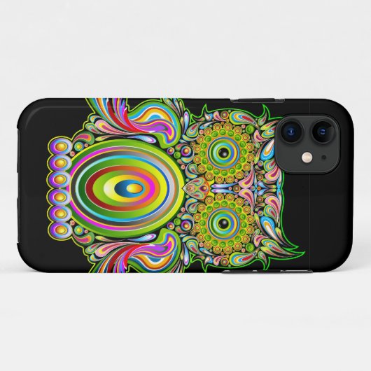 Eule psychedelisches Popart iPhone 5 Hüllen (Rückseite (Horizontal))
