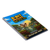 Eule, Retro-8-Bit-Pixelkunst Notizblock (Rechte Seite)