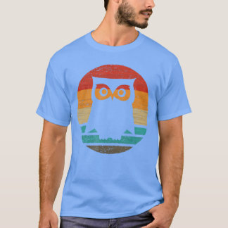 Eule Retro-Stil Vintage T-Shirt