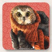 Eule, Rockefeller, Getränkeuntersetzer (Vorderseite)