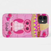 Eule Rosa iPhone-Hülle Case-Mate iPhone Hülle (Rückseite (Horizontal))