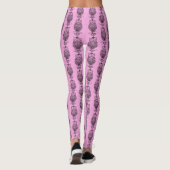 Eule (rosa) - Leggings (Rückseite)