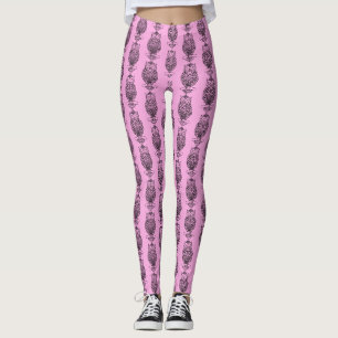 Eule (rosa) - Leggings