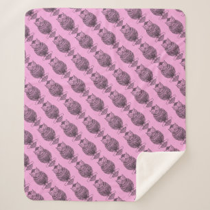 Eule (rosa) - Sherpa-Decke Sherpadecke