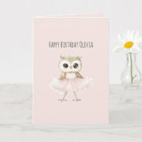 Eule Rosa Tutu Geburtstag