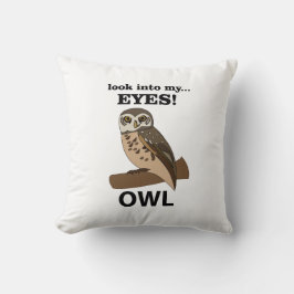 Eule schaut in meine Augen Kissen