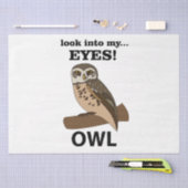 Eule schaut in meine Augen Seidenpapier (Handwerk)