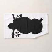 Eule - Scherenschnitt Badhandtuch Set (Handtuch)