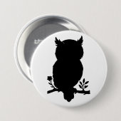 Eule - Scherenschnitt Button (Vorne & Hinten)