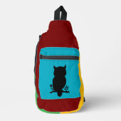 Eule - Scherenschnitt Crossbody Bag (Vorderseite)