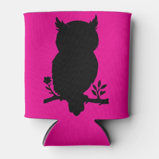 Eule - Scherenschnitt Dosenkühler (Vorderseite)