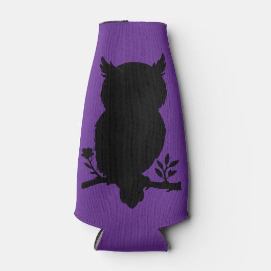 Eule - Scherenschnitt Flaschenkühler (Vorderseite)