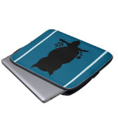 Eule - Scherenschnitt Gerätehülle Laptopschutzhüll Laptopschutzhülle (Vorne Knopf)