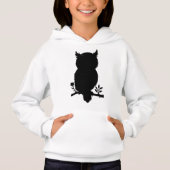 Eule - Scherenschnitt Hoodie (Vorderseite)