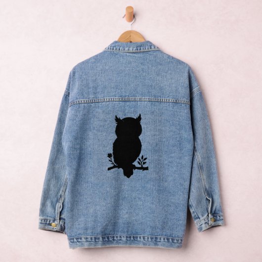 Eule - Scherenschnitt Jeansjacke (Hangar)