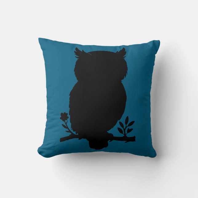 Eule - Scherenschnitt Kissen (Vorderseite)