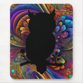 Eule - Scherenschnitt Mousepad