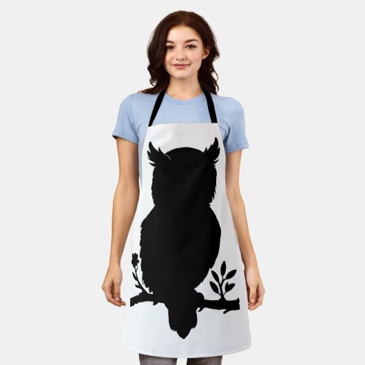 Eule - Scherenschnitt Schürze (Getragen)