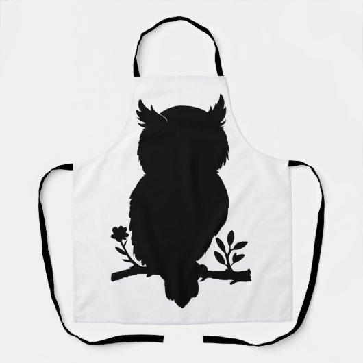 Eule - Scherenschnitt Schürze (Vorderseite)