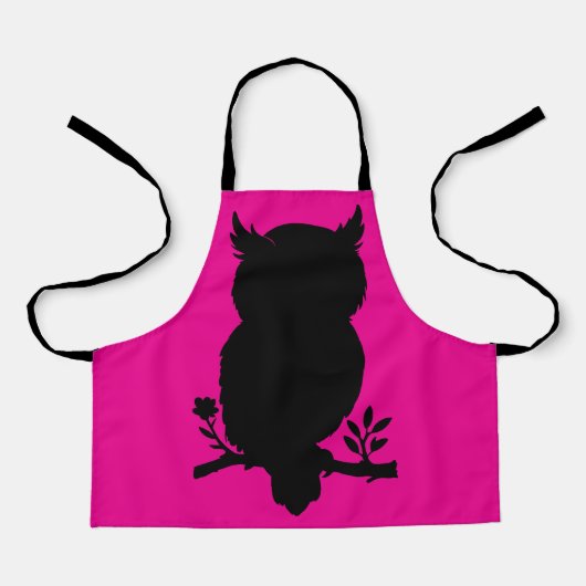 Eule - Scherenschnitt Schürze (Vorderseite)