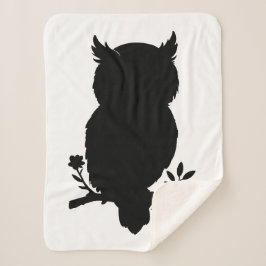 Eule - Scherenschnitt Sherpadecke