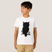 Eule - Scherenschnitt T-Shirt (Vorne ganz)