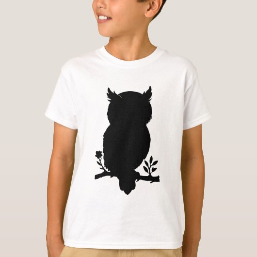 Eule - Scherenschnitt T-Shirt (Vorderseite)